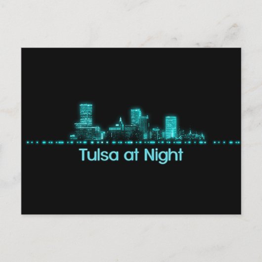 Tulsa Skyline Briefkaart (Voorkant)