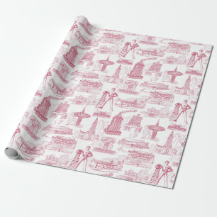 Tulsa Toile Wrapping Paper Roll Cadeaupapier