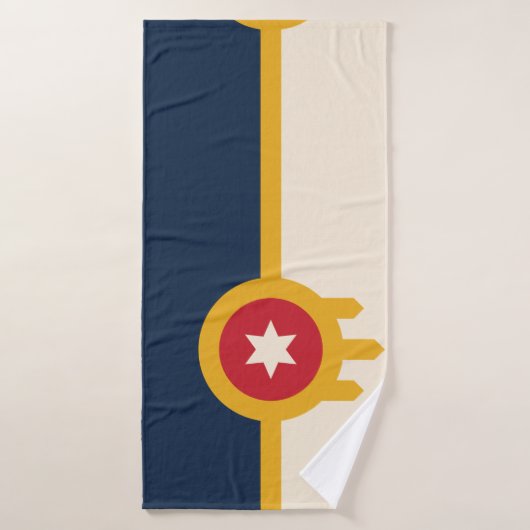 Tulsa vlag Handdoek (Badhanddoek)
