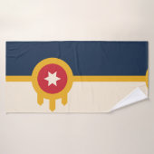 Tulsa vlag Handdoek (Badhanddoek)