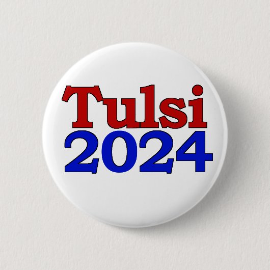 Tulsi 2024 ronde button 5,7 cm (Voorkant)