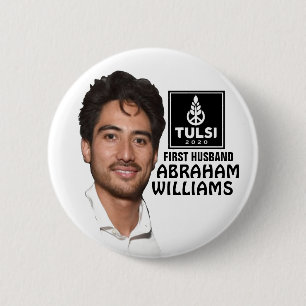 Tulsi Gabbard 2020 Abraham Williams voor First Hus Ronde Button 5,7 Cm