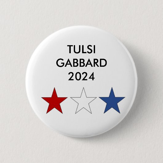 Tulsi Gabbard voor de Button President 2024 (Voorkant)