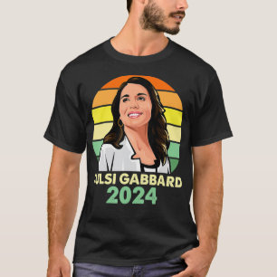 Tulsi Gabbard voor President 2024 Patriot Democraa T-shirt