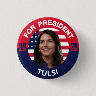 Tulsi Gabbard voor President Ronde Button 3,2 Cm