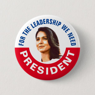 Tulsi Gabbard voor President Ronde Button 5,7 Cm