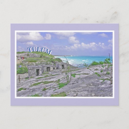TULUM/ANCIENT MAYAN RUINS/CARIBISCH ZEE BRIEFKAART (Voorkant)
