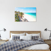 Tulum Beach Canvas Afdruk (Insitu (Slaapkamer))