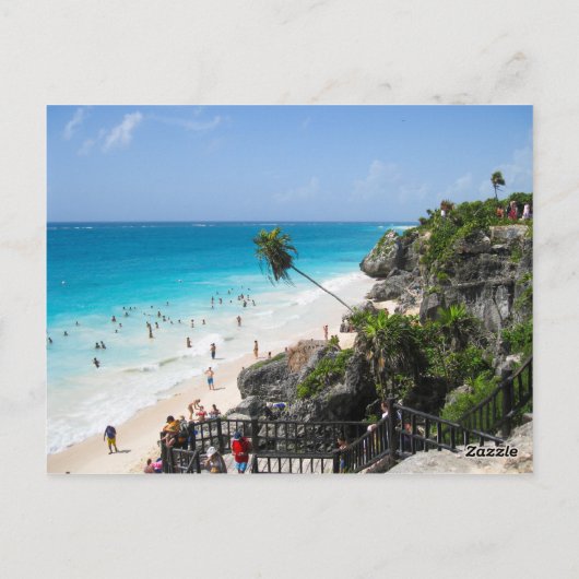 Tulum Beach Mexico Briefkaart (Achterkant)