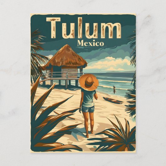 Tulum Beach Mexico Briefkaart (Voorkant)
