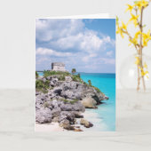 Tulum, carte du Mexique (Fleur jaune)