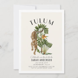 Tulum Leopard Bachelorette Weekendprogramma QR Kaart