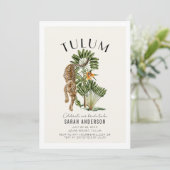 Tulum Leopard Bachelorette Weekendroute Kaart (Staand voorkant)