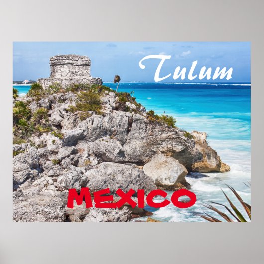 Tulum Maya Mexico Poster (Voorkant)