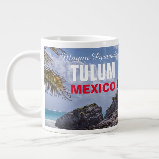 Tulum Mayan Pyramids Extra Grote Beker (Links)