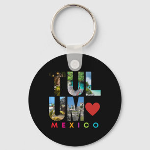 Tulum Mexico 2022 Vakantie Strand Bijpassende Fami Sleutelhanger