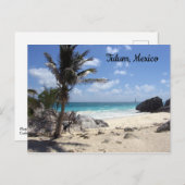 Tulum, Mexico - Beach - Palm Trees Briefkaart (Voorkant / Achterkant)