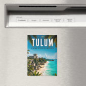 🌴 Tulum Mexico Kustontsnapping Magneet (Insitu (Vaatwasser))