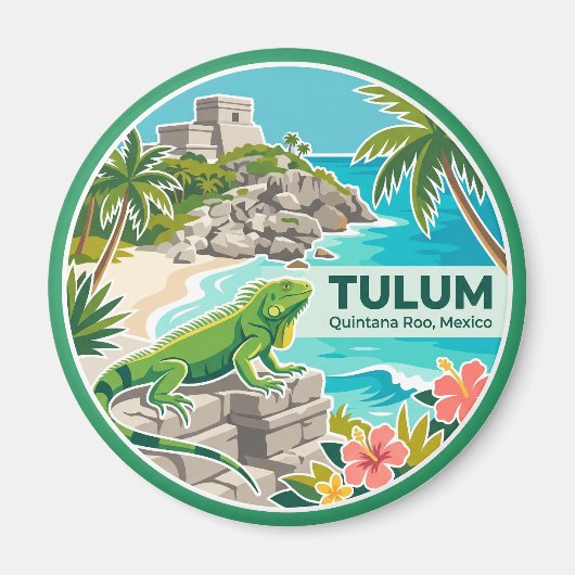 Tulum Mexico Magneet (Voorkant)