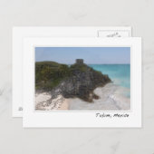 Tulum Mexico Maya Ruïne Oceaan Briefkaart (Voorkant / Achterkant)