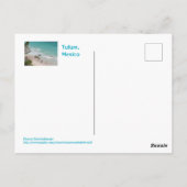 Tulum, Mexico / prachtig strand Briefkaart (Achterkant)