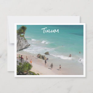Tulum, Mexico / prachtig strand Briefkaart