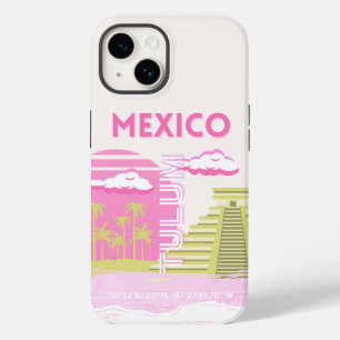 Tulum, Mexico, Reiskunst, Roze Case-Mate iPhone 14 Hoesje
