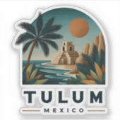 Tulum Mexico Reizen Sticker (Voorkant)