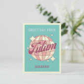 Tulum Mexico Retro Partij Briefkaart (Staand voorkant)