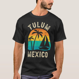 Tulum Mexico Sunset Bijpassende Familie Vacat T-shirt