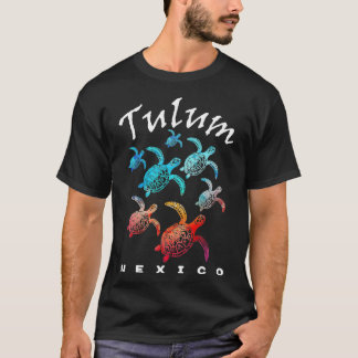 Tulum Mexico Zee Turtles Beach T-shirt