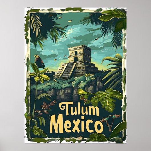 Tulum Oerwoud Poster (Voorkant)