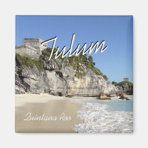 Tulum Quintana Roo Mexico Travel Photo Magnet Magneet