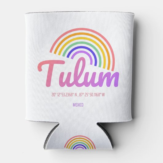 Tulum - Regenboog Blikjeskoeler (Voorkant)