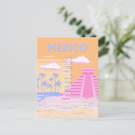 Tulum, Reiskunst, Preppy Feestdagenkaart (Staand voorkant)