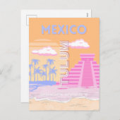 Tulum, Reiskunst, Preppy Feestdagenkaart (Voorkant / Achterkant)