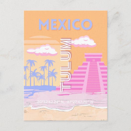 Tulum, Reiskunst, Preppy Feestdagenkaart (Voorkant)