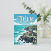 Tulum-ruïnes Briefkaart (Staand voorkant)