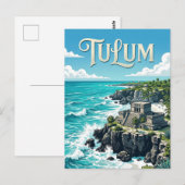 Tulum-ruïnes Briefkaart (Voorkant / Achterkant)