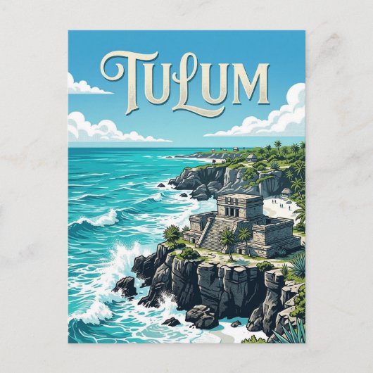 Tulum-ruïnes Briefkaart (Voorkant)