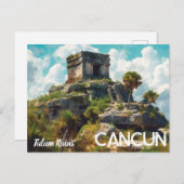 Tulum Ruins Cancun Briefkaart (Voorkant / Achterkant)