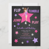Tumble, Jump & Play Gymnastics Birthday Kaart (Voorkant)