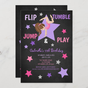 Tumble, Jump & Play Gymnastics Birthday Kaart