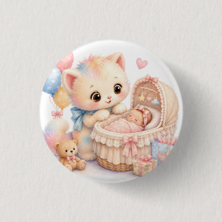 Tumble Watercolor Knop Ronde Button 3,2 Cm