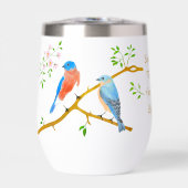 Tumbler à vin blanc Merles bleus (Avant)