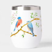 Tumbler à vin blanc Merles bleus (Arrière)