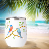 Tumbler à vin blanc Merles bleus