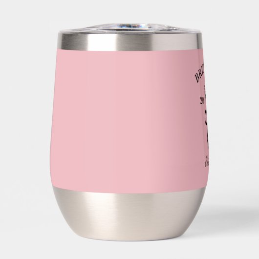Tumbler à vin de demoiselle d'honneur personnalisé (Avant)