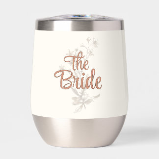 Tumbler à vin personnalisé pour la mariée Bohème R