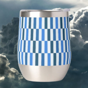 Tumbler à vin sans tige Blue Line Flow